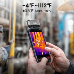 P1 Thermal Imaging Camera 320*240 X³IR Resolution 1112℉ iPhone and Android Phone 25Hz Water Leakage Inspection Thermal Master
