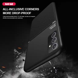 Non-Slip Case For Samsung Galaxy A56 A36 A26 A16 A15 A25 A35 A55 A05 A34 A54 5G Cover Built-in Car Holder Magnetic Fundas Coque
