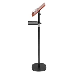Book Stand Speech Stands Adjustable Laptop Stand Floor-standing Reading Stand Menu Rack with Tray 22*16.5*1cm Wood