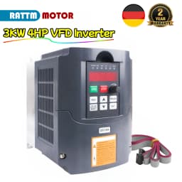 【EU Stock】220V/380V HY Variable Frequency Drive Converter 2.2KW/3KW/4KW 400Hz For CNC Spindle Motor Driver Speed Controller