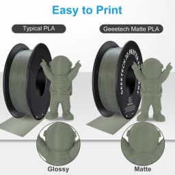 Geeetech 5kg Matte Filament PLA 1.75mm, 3d printer Material polylactic acid, frosted texture, Vacuum packaging