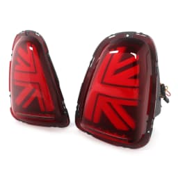 For Mini Cooper R56 R57 R58 R59 2007-2013 LED Tail Lights Red Lens with Sequential Turn Signal Function Dynamic Signal