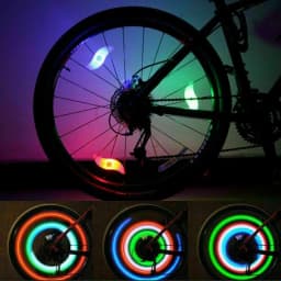 2x Safety LED Bike Bicycle Cycling Wheel Spoke Wire Tyre Bright Flash Light Lamp