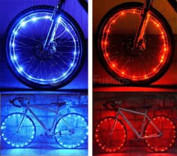 2x Safety LED Bike Bicycle Cycling Wheel Spoke Wire Tyre Bright Flash Light Lamp