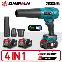 ONEVAN 300000RPM 350M/S Brushless Electric Turbo Blowers Jet Fan Handheld Leaf Dust Blowing Tool for Makita 18V Battery Pin