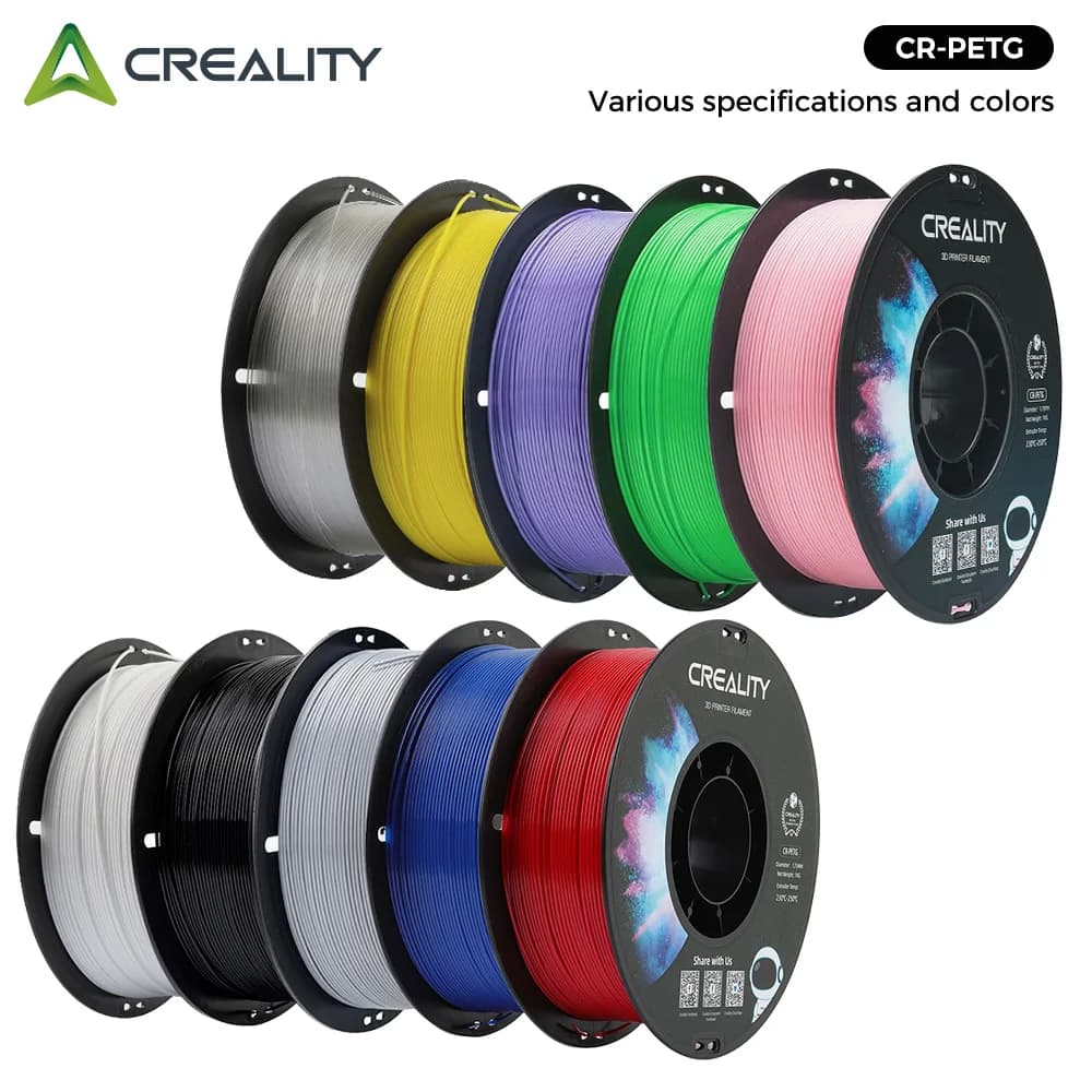 CREALITY CR-PETG Filament 1.75mm 1.0kg Eco-friendly Odorless and Non-toxic High Stability Moisture Resistance for FDM Printers
