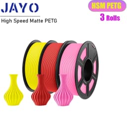 JAYO High Speed matte PETG 3D Printer Filament 3Rolls no bubbles smooth multiple colors 3D Filament Fit For FDM Printers 1.1KG