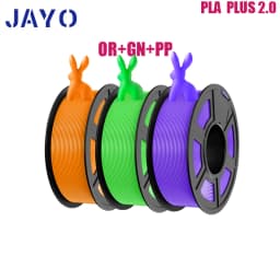 JAYO PETG/PLA Plus 2.0 3D Printer Filament 3 Rolls No Bubbles Smooth Multiple Colors 3D Filament Fit For FDM Printers 1 Roll/1.1