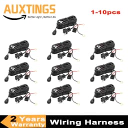 10 X 40A Wiring Harness Relay Loom Cable Kit 2.5M for Offroad LED Light Bar Wire 12v 24v Auto Car Driving Offroad Led Work Lamp