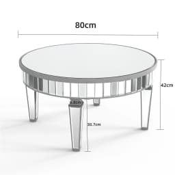 SHYFOY Half Moon Console Table, 39" Mirrored Entryway Table with HD Glass and 1 Drawer, Silver Console Table for Hallway Living