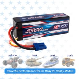 SIGP Lipo Battery 2S 3S 4S 11.1V 14.8V 7.4V RC Lipo 5300mah 6100mah 7300mah 8200mah Hardcase EC5 Deans T XT60 RC Parts