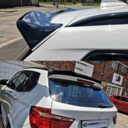 Glossy Black Rear Roof Spoiler Compatible with X3 F25 Hatchback 2011-2017 X3M Look Rear Tail Wings Body Kit Magickit