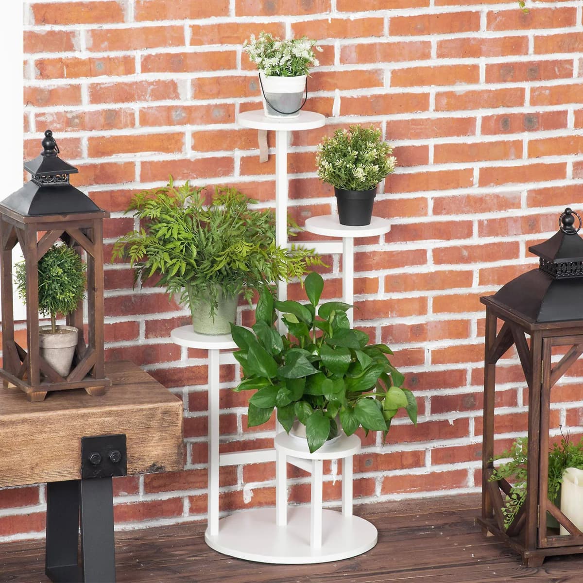 Multi-layer plant stand, indoor and outdoor plant display stand, flower pot rack, terrace flower stand