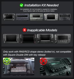 9" Android14 For VW Golf MK5 6 Passat Polo Touran Tiguan Caddy EOS Jetta T5 Seat Car Stereo Carplay GPS Navi BT RDS SWC AI Voice
