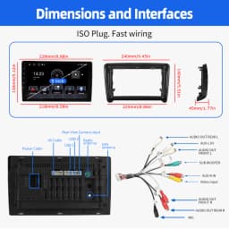 9" Android 14 Car Stereo Radio Multimedia Video Player For Audi TT MK2 8J 2006-14 Carplay Android Auto GPS Navigation BT FM Wifi