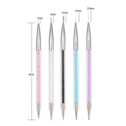 5pcs Nail Design Nail Liner Set Dotting Painting Drawing Polish Brush Pen Tool