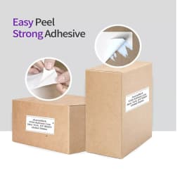 1000 Labels Tube Core 25mm 76 x 39mm Direct Thermal Labels for Thermal Printers