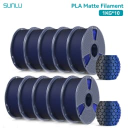 SUNLU 10KG Dual Color Matte PLA Filament 1.75mm 1kg Spool (2.2lbs) Matte 3D Printer PLA Filament Fit Most FDM Printer