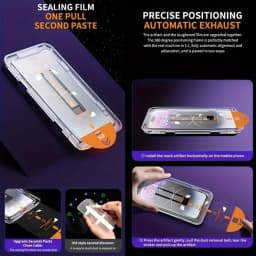 2Pcs One-Click Installation Screen Protector For Samsung Galaxy S25 S23 S24 Ultra S23 S22 Plus S25 Edge Ultra HD Tempered Glass