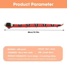 39cm Remote Control Cat Snake Toy Built-in Rechargeable Battery, Smart Sensor Snake Cat Toy-cat Electronic Interactive Toys