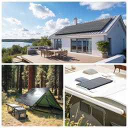 RVPOZWER 300W Solar Panel 10BB N-Type Monocrystalline 25% High Efficiency for RV Home Rooftop Off Grid Systems