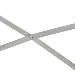 Outsunny Galvanised Steel Outdoor Raised Bed w/ Reinforced Rods, Light Grey