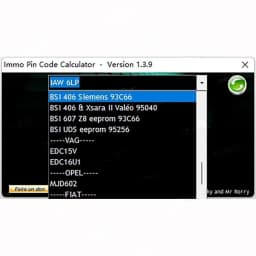 IMMO Pin Code Calculator V1.3.9 Repair equipment Diagnostic software Pin Code Calculator IMMO 1.3.9 obd2 scanner Code reader VC