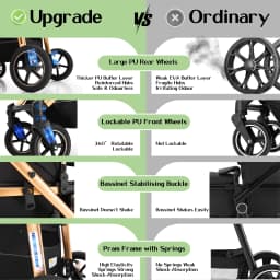 3 in 1 Baby Stroller Fold Pram Carriage Newborn Infant Stroller High Landscape Aluminum Frame Luxurious Portable for Travel Multi-functional Cart Can Sit Reclining easy Folding Strollers
