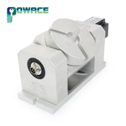 【EU US】CNC 4th 5th A B Fourth Fifth Rotary axis Harmonic drive reducer dividing head ratio 50:1 + Nema 23 Stepper Motor