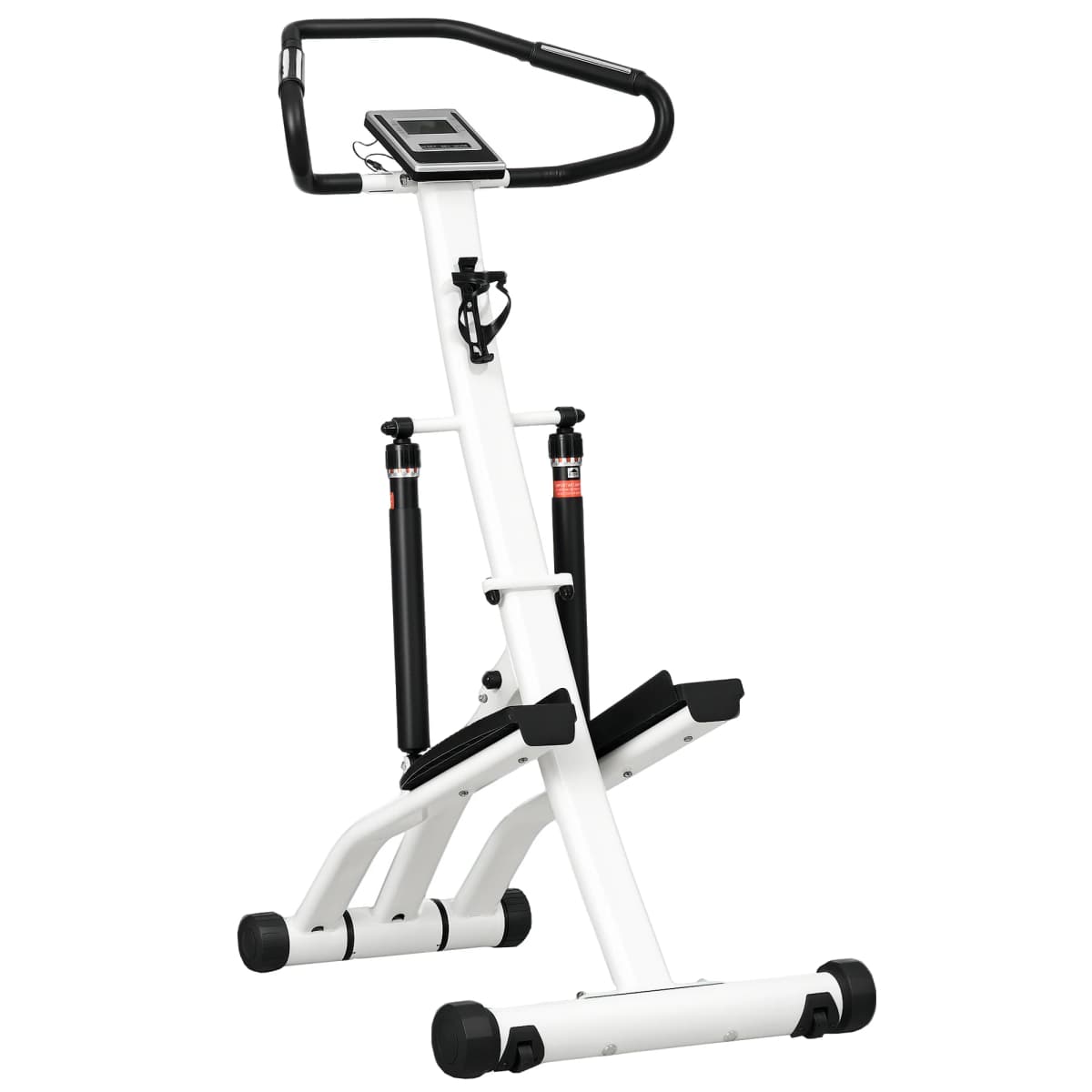 SPORTNOW Stepper Machine for Home, Foldable Stair Stepper with 12-Level Hydraulic Resistance, Stair Climber with LCD Monitor