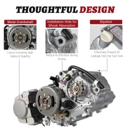 125cc 4-Stroke Engine with CDI Ignition 4-Speed Pit Dirt Bike Engine Kit for Honda CRF50 CRF70 XR50 Dirt Bikes and ATVs
