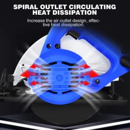 900W Electric Circular Saw with 180mm Blade, 5000 RPM Max Speed, 45° Cutting Bevel Angle, for Woodworking Hand Tools