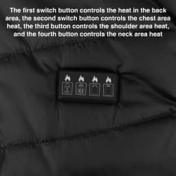 21 Area Heated Vest Thermal Warm Waistcoat Electric Heating Jacket (Black 5XL)