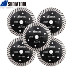 SHDIATOOL Dia75mm Diamond Tile Saw Blade 5Pcs Superthin Cutiing Disc For Ceramic Tile Marble 3Inch Mini Circular Cutter Plate