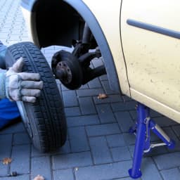 Pack-2 Heavy Duty Axle Jack Stands 3 Tonne Load Capacity, 4 Stages Height Adjustment 290mm to 408mm, for Car Lifting Repair