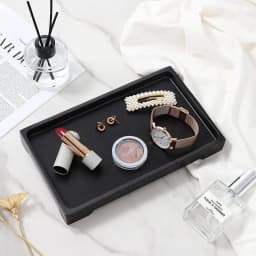 S/M/L Size Multi-Purpose Serving Tray Resin Bathroom Vanity Tray Toilet Tank Storage Kitchen Sink Countertop Organizer Dish