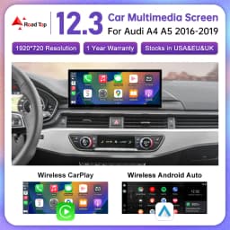 Wireless CarPlay Car Multimedia Screen For Audi A4 A5 2016-2019 Android Auto Support Airplay Camera Radio GPS Car Player