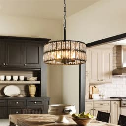 VETRULUS Modern K9 Crystal Pendant Light Nordic Chandelier Bedroom Hanging Lamp Retro Luxury Kitchen Dining Table Plafon Ceiling