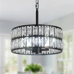 VETRULUS Modern K9 Crystal Pendant Light Nordic Chandelier Bedroom Hanging Lamp Retro Luxury Kitchen Dining Table Plafon Ceiling
