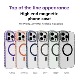 Transparent For Magsafe Magnetic Wireless Charge Phone Case For iPhone 16 14 11 12 13 15 Pro Max Hybrid Armor Protection Cover
