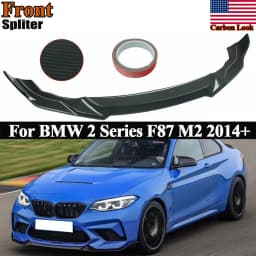 For BMW F87 M2 2019-2021 Front Bumper Splitter Spoiler Lip Carbon Fiber Look Style Magickit