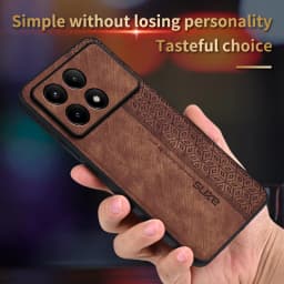 Leather Matte Texture Phone Case For Poco F6 X5 Pro X4 GT 5G C65 Shockproof Business Protection Cases For Poco M6 F5 Pro Cover