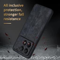 Leather Matte Texture Phone Case For Poco F6 X5 Pro X4 GT 5G C65 Shockproof Business Protection Cases For Poco M6 F5 Pro Cover