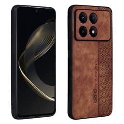 Leather Matte Texture Phone Case For Poco F6 X5 Pro X4 GT 5G C65 Shockproof Business Protection Cases For Poco M6 F5 Pro Cover