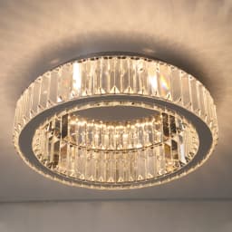 VETRULUS Modern Big Crystal Ceiling Lamp LED Light Circle Chandelier Lustre Indoor Bedroom RC Dimmable Fixtures Living Room