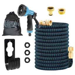 Expandable Garden Watering Hose Set, 30m/100FT, 10 Water Spray Modes, for All-Season Outdoor Use, Patio, Lawn, Garden, Orchard