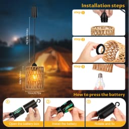 2 Pieces Pendant Lights with Light Bulbs with Remote Control,Rattan Lights, Bohemian Style Lights for Patio, Garden, Living Room