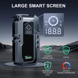 4 in 1 7500A Car Jump Starter With Air Compressor Pack Booster 12V Power Bank QC 3.0 with Flashlight Start Up to All Gas