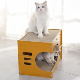 Tieker pet cat house cat scratching board corrugated paper four seasons universal cat bed detachable cat bed