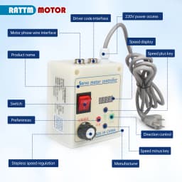 550W 750W 1.1KW 1.5KW 2.2KW AC Brushless Servo Motor 220V With Speed Driver CNC Controller Kit